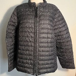 Marina Rinaldi Printed Down-Filled Zippered Jacket